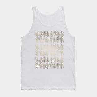 Pine trees pattern  - gold Tank Top